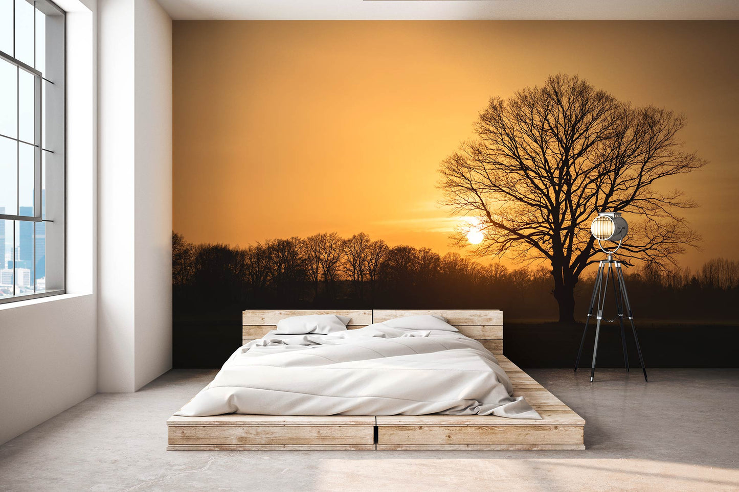 Oak Tree At Sunrise