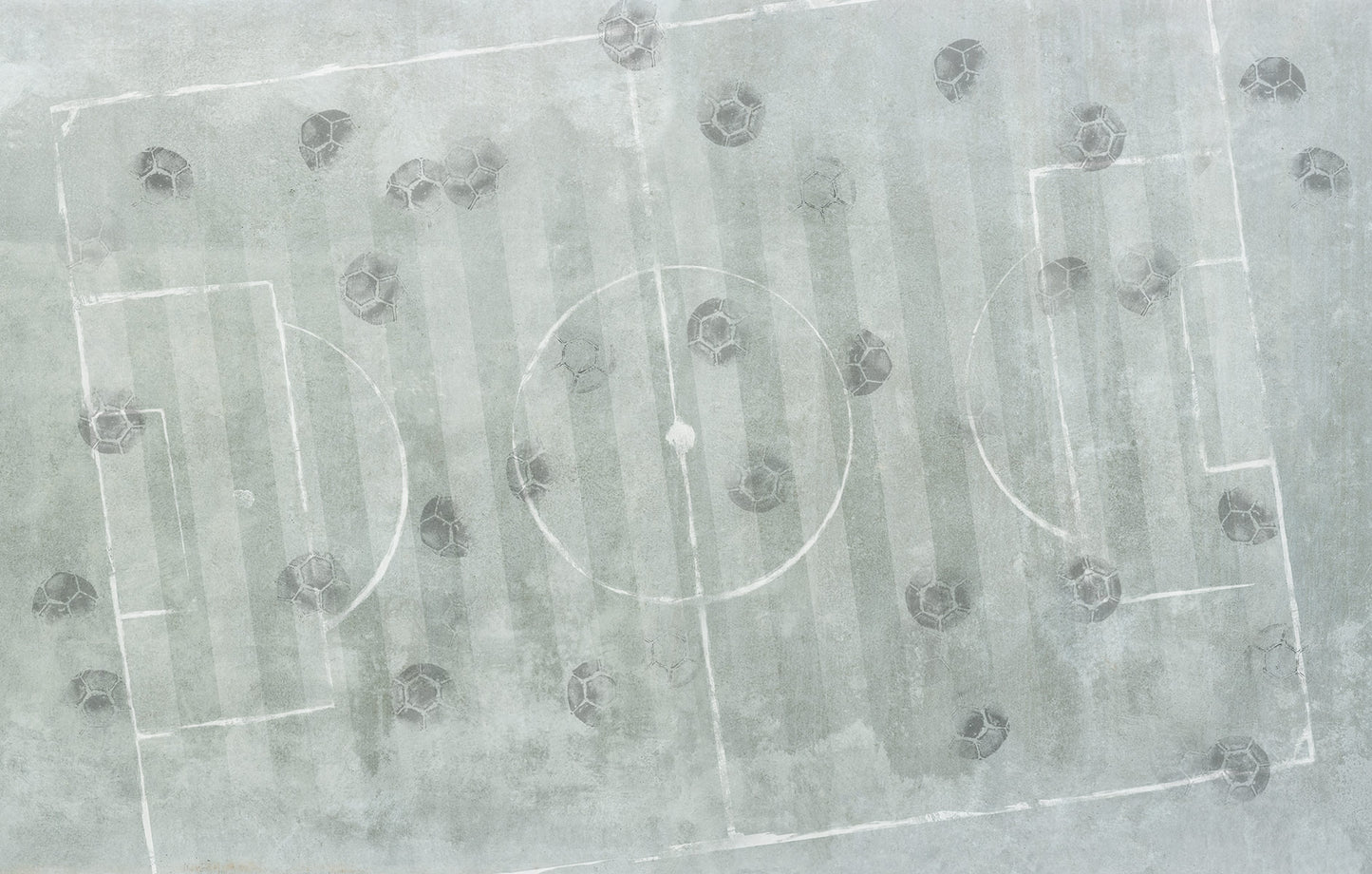 Digitaldrucktapete Fussballfeld