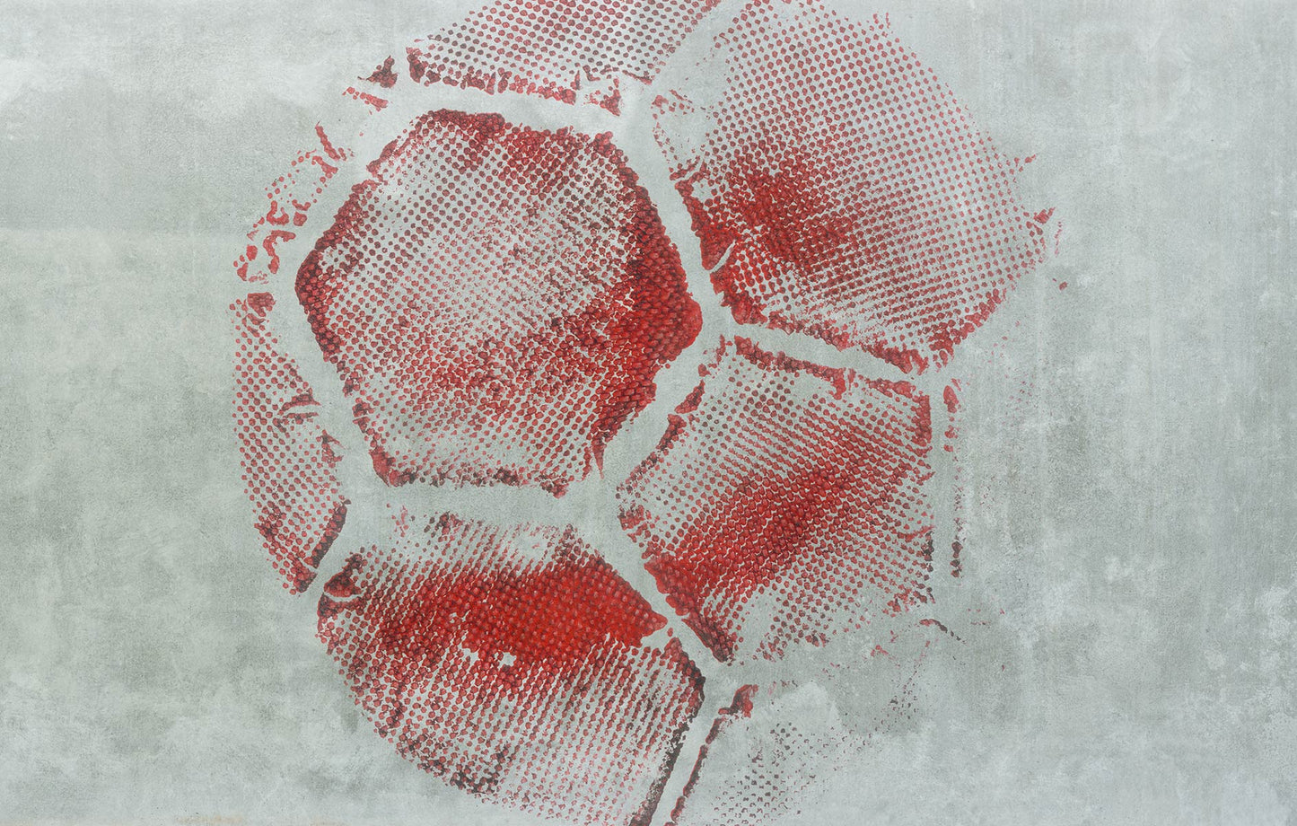 Digitaldrucktapete Fussballabdruck