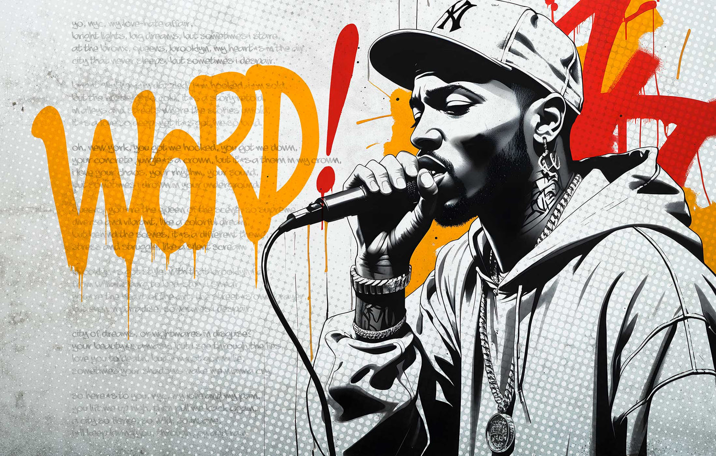 Hip Hop Tapete 8 Bahnen Superwalls