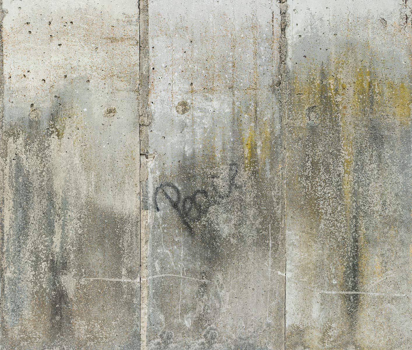 Digitaldrucktapete Betonwand mit Peace