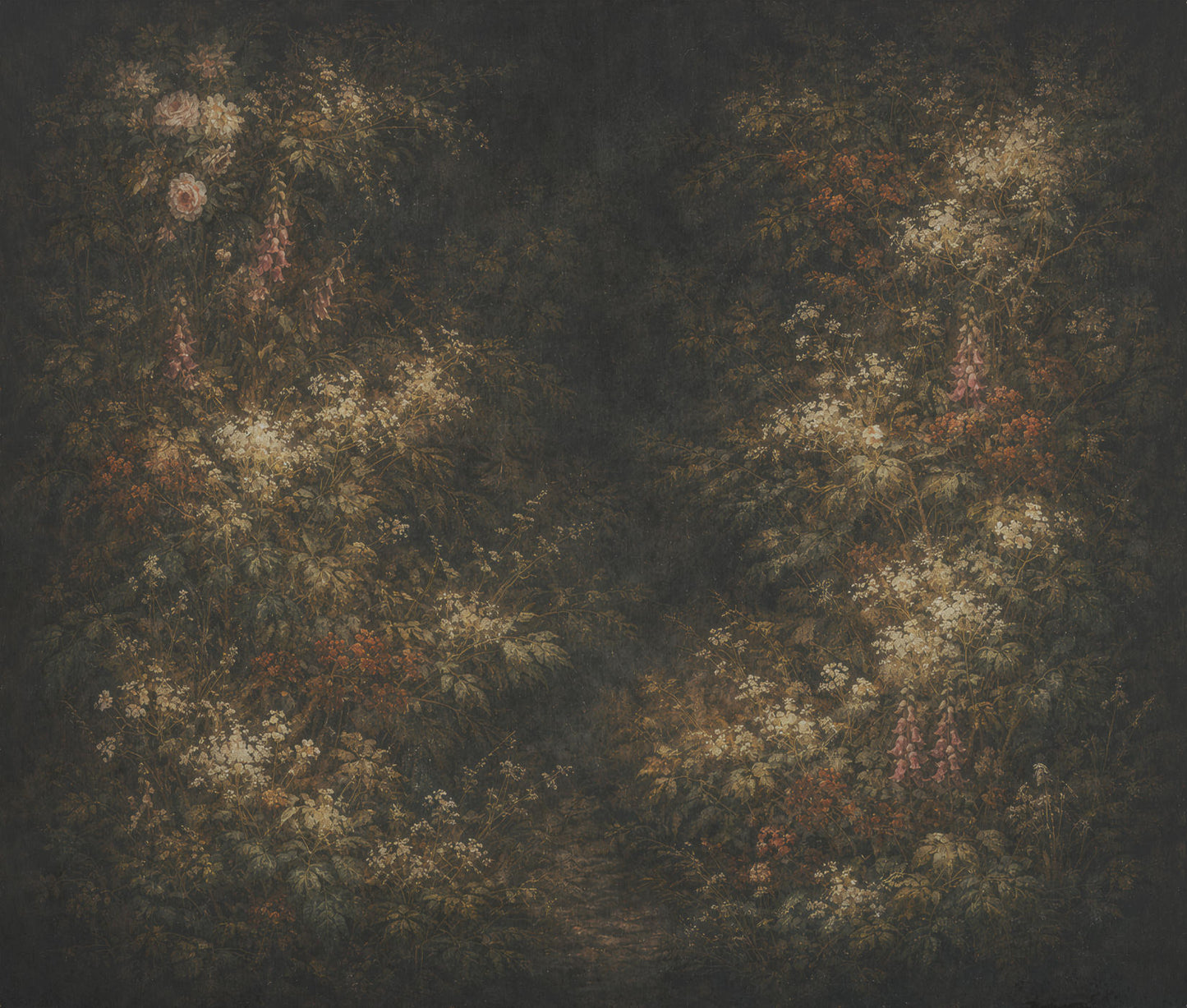 Nocturne Botanique – Botanisches Ölbild