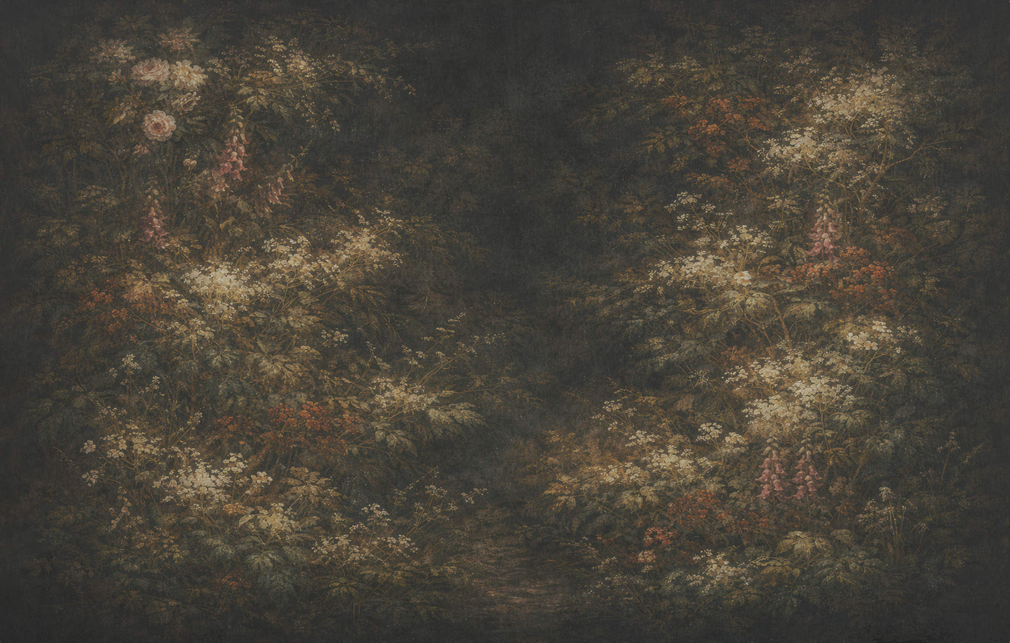 Nocturne Botanique – Botanisches Ölbild