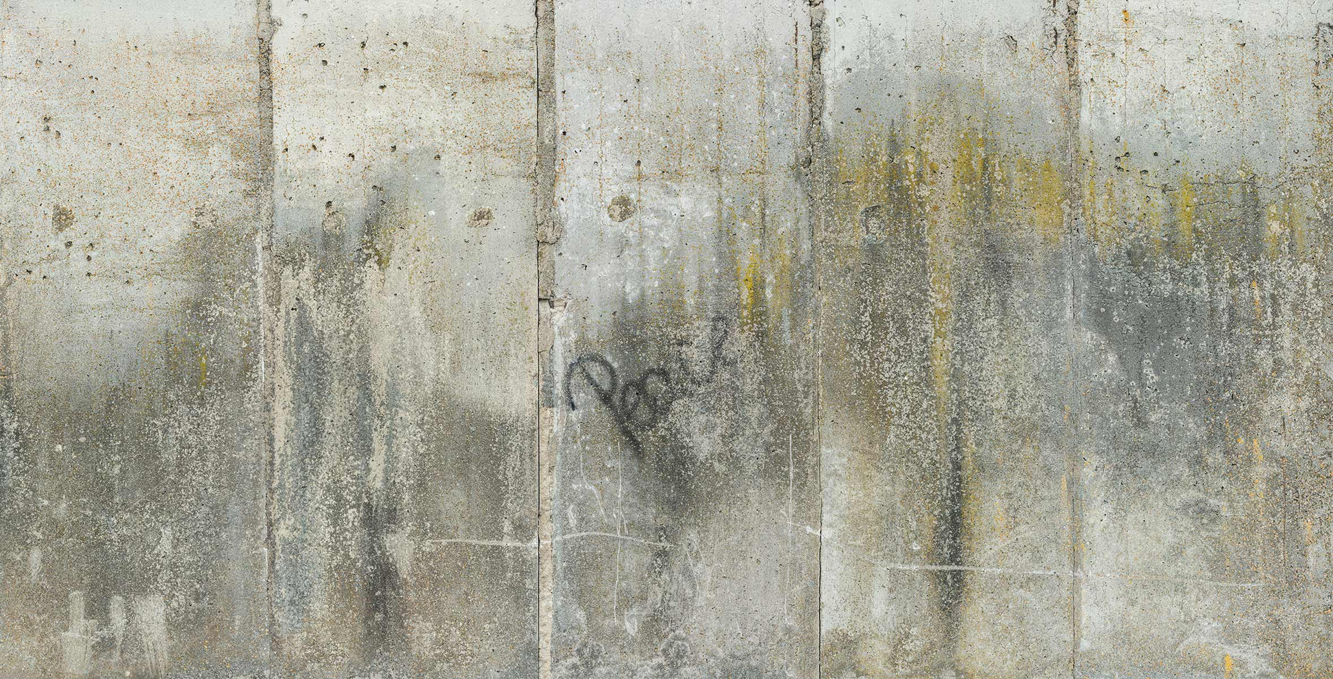 Digitaldrucktapete Betonwand mit Peace